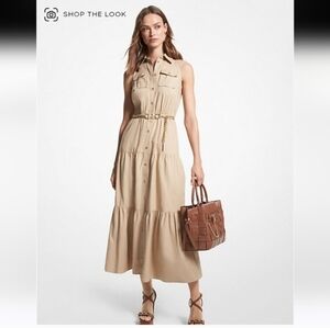 Micheal Kors Tan Maxi Dress Size S